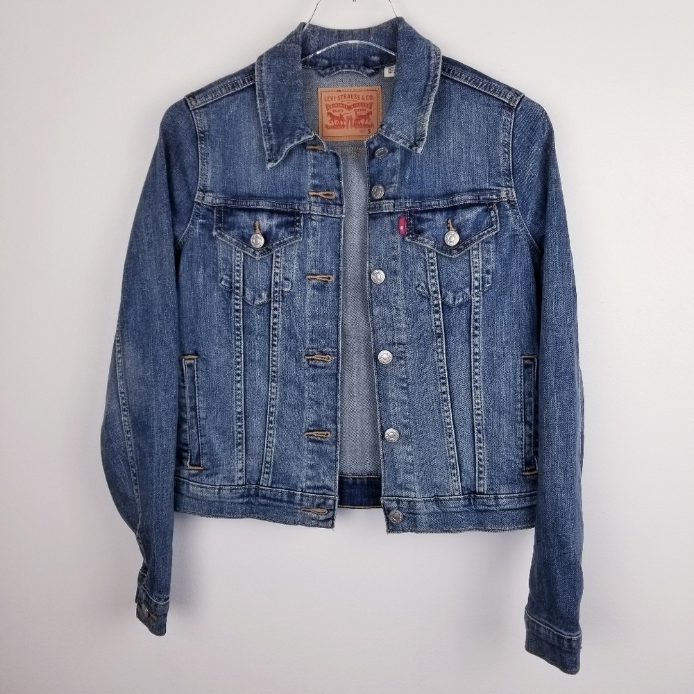 Levi's Distressed Denim Jean Jacket